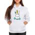 Moletom Unicornio Bebê Feminino Canguru Com Capuz Cinza Claro