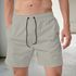 Bermuda Tactel Elastano Masculina Bege