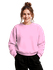 Blusa Moletom Careca Lisa Premium Slim Algodão Mácio Rosa Bebe