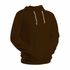 Blusa Moletom Canguru Lisa Premium Slim Algodão Mácio Marrom 