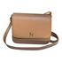 Bolsa em Couro Nude com Tampa Cida