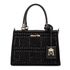 Bolsa em Material Tecnológico Preto Tote Bia