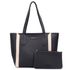 Bolsa Siena - Preta Com Detalhes Marfim