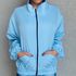 CORTA VENTO LISO - SEM CAPUZ - AZUL - BABY BLUE 