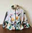 PARKA ESTAMPA - FLORAL- TONS DE VERDE E AMARELO 