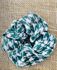 SCRUNCHIE - QUADRICULADO - FUNDO VERDE 