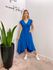 VESTIDO MIDI ENVELOPE MANGA CURTA AZUL