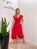 VESTIDO MIDI ENVELOPE MANGA CURTA VERMELHO