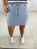 SHORT SAIA ELASTANO CINZA