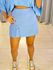 SHORT SAIA ALFAIATARIA FENDINHA AZUL BEBE