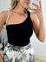 CROPPED TRICOT NÓZINHO PRETO