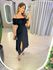 VESTIDO MIDI VIOLETA PRETO LISO