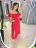 VESTIDO MIDI VIOLETA VERMELHO/ OFF