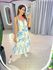 VESTIDO MIDI AJUSTE BUSTO AZUL/OFF