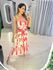 VESTIDO MIDI AJUSTE BUSTO OFF/VERMELHO
