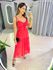 VESTIDO MIDI MIRELA VERMELHO LISO