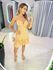 VESTIDO CURTO LIZ AMARELO