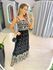 VESTIDO LAIS LONGUETE PRETO/OFF