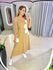 VESTIDO MIDI FLOR AMARRAÇÃO NUDE