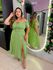VESTIDO PLUS SIZE VIOLETA MIDI VERDE