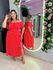 VESTIDO PLUS SIZE VIOLETA MIDI VERMELHO