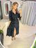 VESTIDO MIDI FLORA POA PRETO