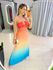 VESTIDO NANDA LARANJA/ AZUL