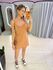 VESTIDO LETICIA CURTO MARROM