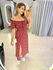 VESTIDO MIDI VIOLETA MARSALA