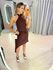 VESTIDO CAROLINE MARROM