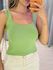 CROPPED TRICOT MODAL ALÇA LARGA VERDE