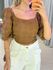 MAXI CROPPED LAISE MARROM