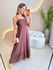 VESTIDO LAIS LONGUETE MARROM LISO