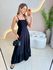 VESTIDO LAIS LONGUETE PRETO LISO