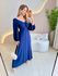 VESTIDO MANGA LONGA SELENA AZUL MARINHO