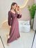 VESTIDO MANGA LONGA SELENA MARROM