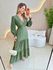 VESTIDO MANGA LONGA VALENTINA VERDE MILITAR