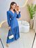 VESTIDO MANGA LONGA VALENTINA AZUL