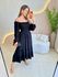 VESTIDO MIDI LUARA PRETO LISO