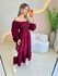 VESTIDO MIDI LUARA BORDO LISO