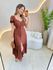 VESTIDO MIDI DANDARA MARROM
