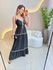 VESTIDO LONGO ELOÁ PRETO/OFF