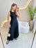 VESTIDO YASMIN CANELADO PRETO