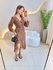VESTIDO MIDI ENVELOPE MANGA LONGA ONÇA