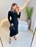 VESTIDO MOLETINHO MANGA PRETO
