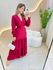 VESTIDO MANGA LONGA VALENTINA MARSALA LISO