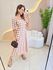 VESTIDO MIDI CATARINE XADREZ NUDE
