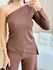 BLUSA CANELADA TATI MARROM