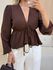 BLUSA MANGA LONGA ISIS MARROM