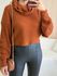 CROPPED TRICOT GOLA BOBA CARAMELO